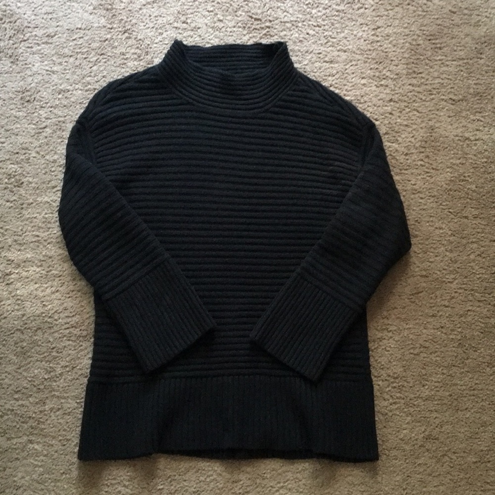 Loft Black Mock Neck Sweater